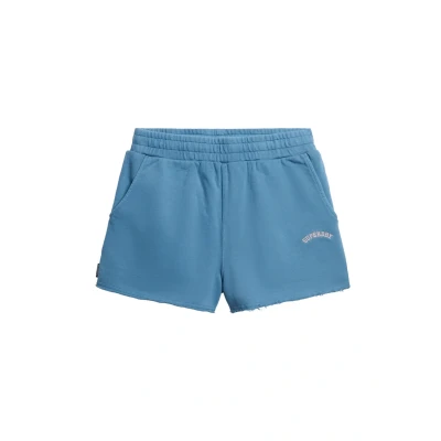 Afbeelding van Superdry Essential LOGO Garment Trainingsbroek, Dames, Maat: 36, Copen blue