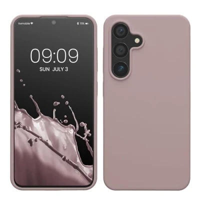 Afbeelding van kwmobile Hoesje compatibel met Samsung Galaxy S24 hoes Zachte TPU siliconen telefoonhoes Nude Lilac