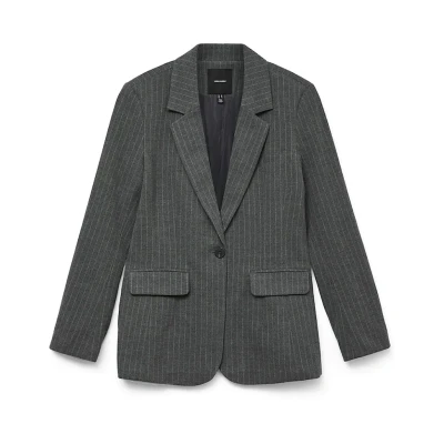 Afbeelding van Vero Moda Blazer MEDIUM GREY MELANGE WHITE 40