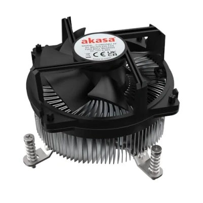 Afbeelding van Akasa Intel LGA1700, copper core, screw+backplate cooler, 2 ball