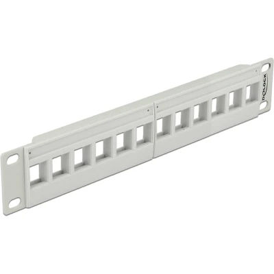 Afbeelding van Premium 10&#039;&#039; Patch Panel voor 12 Keystone modules / zwart