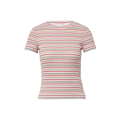 Afbeelding van QS by S. Oliver streep shirt white G maat S