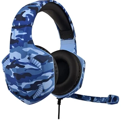 Image de Casque stéréo Gaming como Subsonic War Force avec microphone pour console Bleu