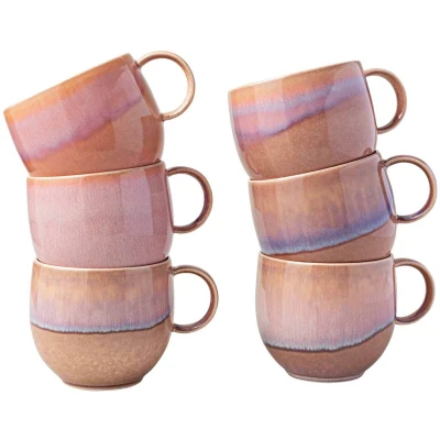 Afbeelding van Villeroy &amp; Boch Perlemor Coral Mok 290ml, Set van 6