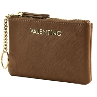 Afbeelding van VALENTINO Sleutelgeval Zero Re Zip Wallet Cuoio Bruine