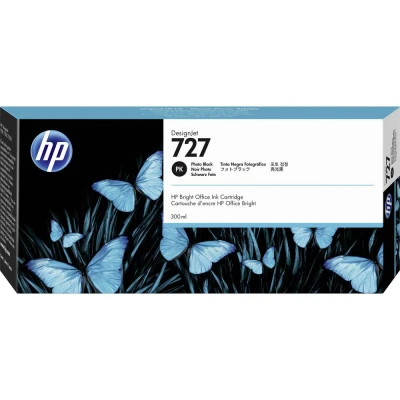 Afbeelding van HP Inktcartridge F9J79A 727 300ml foto zwart
