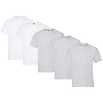 Afbeelding van Fruit of the Loom Set van 5 T shirts voor heren