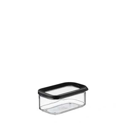 Image de Mepal Boîte Conservation Alimentaire Rectangulaires Modula de Stockage Transparente avec Couvercle Rangement Cuisine Empilable &amp; Hermétique 425 ml Black