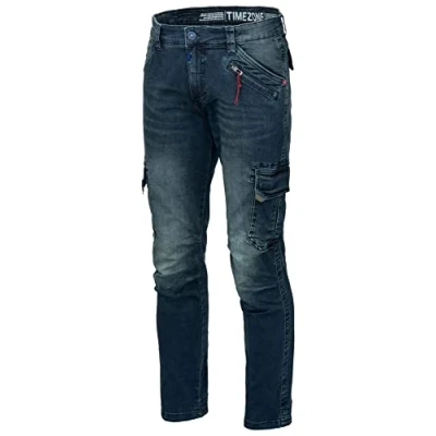 Afbeelding van Timezone BenTZ Ben stijlvolle cargojeans voor heren, Light Royal Wash