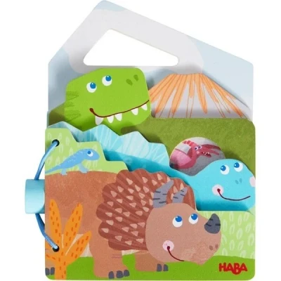 Afbeelding van HABA Houten babyboek Dino’s