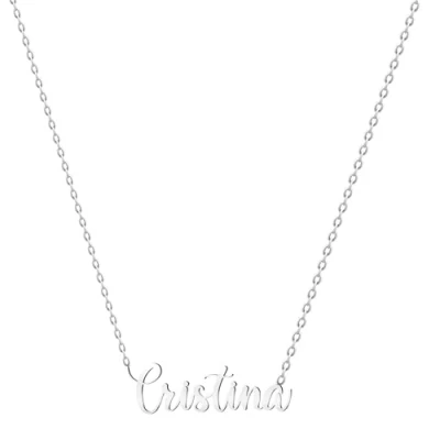 Afbeelding van various naam ketting Roestvrij staal gepersonaliseerde zilveren hanger voor damesketting geschenken vrouw moeder dochter koppels beste vriend, staal, Niet van