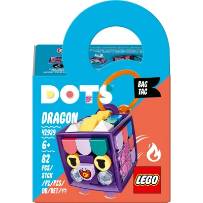 Afbeelding van LEGO DOTS Tassenhanger Draak 41939