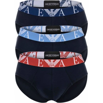 Afbeelding van Emporio Armani Brief 3 PACK Slip, Heren, Maat: Small, Marine