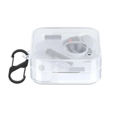 Afbeelding van kwmobile cover voor oordopjes case geschikt CMF by Nothing Ear 2024 Trendy beschermhoes draadloze in transparant