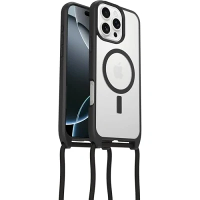 Afbeelding van Otterbox React Necklace Mag iPhone 16 Pro Max Hoesje black crystal