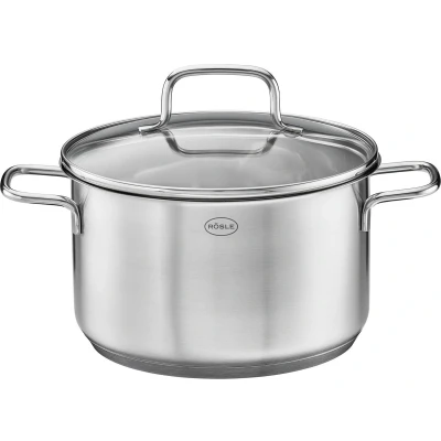 Afbeelding van Rösle Basic Line Kookpan Hoog Ø 16 cm Roestvast Staal Zilver