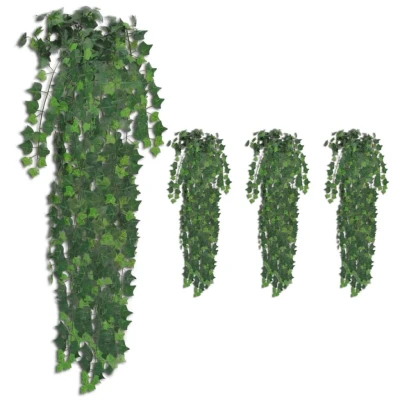 Afbeelding van Kunststruiken klimop 4 st 90 cm groen