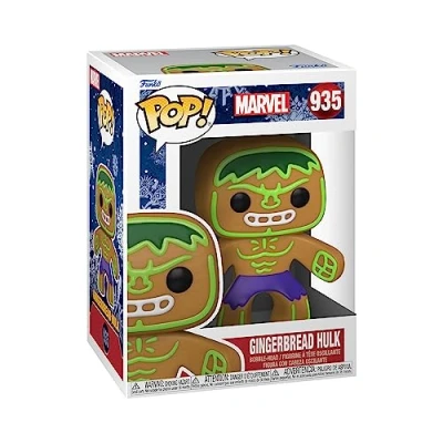 Afbeelding van Funko The Hulk Verzamelfiguur Pop! Vinyl Marvel Holiday Gingerbread Multicolours