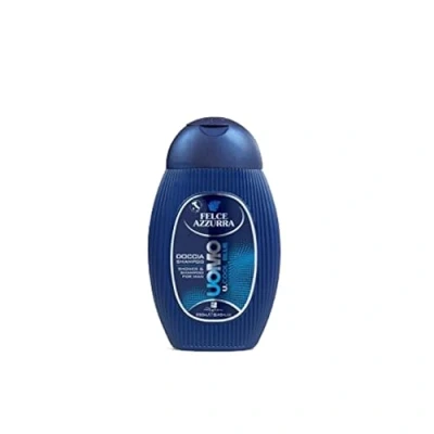 Afbeelding van Felce Azzurra Man Cool Blue 2 in 1 douchegel energieke en verfrissende geur shampoo voor een goede start van de dag per stuk verpakt (1 x 250 ml)