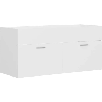 Afbeelding van vidaXL Wastafelkast 100x38,5x46 cm bewerkt hout wit