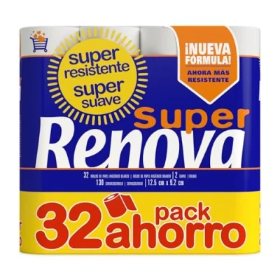 Afbeelding van Renova 32 rollen super wit toiletpapier