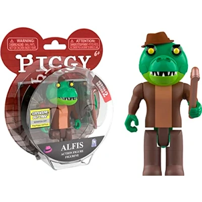 Afbeelding van Piggy Lansay figuur met scharnier, 10 cm Alfis videospelfiguren, 70173