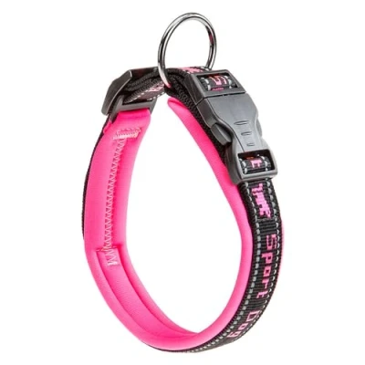 Afbeelding van Ferplast Sport Dog Halsband Nylon Zachte voering Roze Breedte 25 mm Nekomtrek 45 55 cm (GELIEVE ALVORENS BESTELLEN OPMETEN)