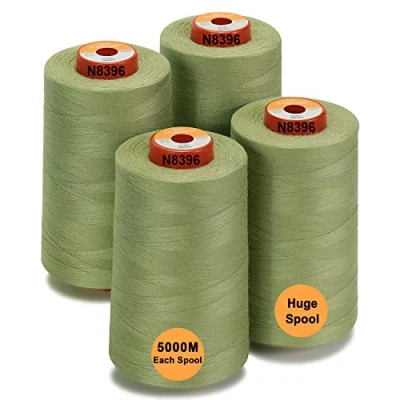 Afbeelding van New brothread 28 opties 4 grote kegel van 5000 m voor alle doeleinden polyester 40S/2 (Tex27) naaien, quilten, patchwork, overlock Kiwi