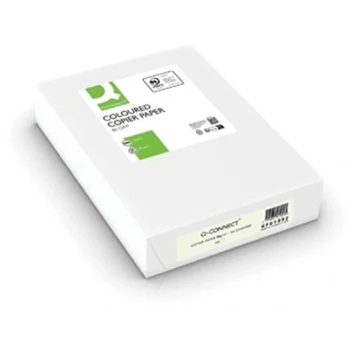 Afbeelding van Q CONNECT gekleurd kopieerpapier, A4, 80g, pak van 500 vel, gems 5 stuks