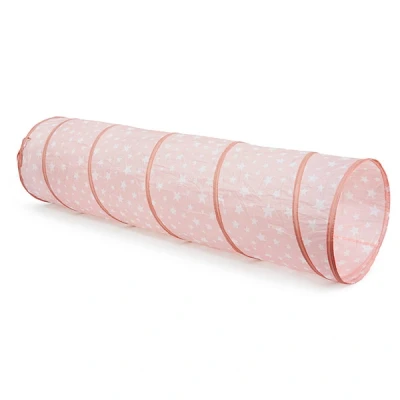 Afbeelding van Kids concept speeltunnel star roze 180 cm