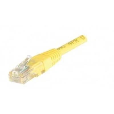 Image de Cordon RJ45 patch UTP CAT 5e Jaune 15 m