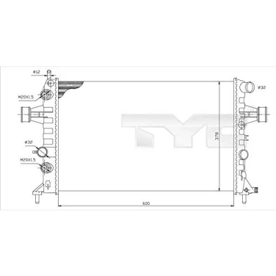 Afbeelding van TYC Radiateur 725 0006