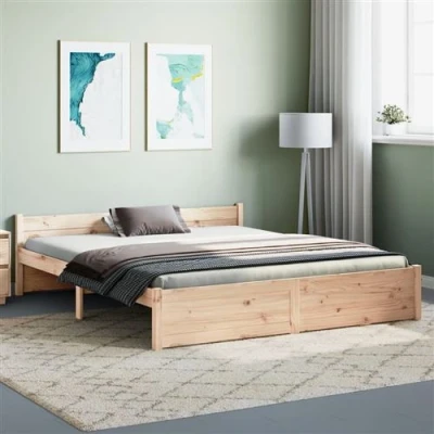 Afbeelding van Bedframe massief hout 160x200 cm