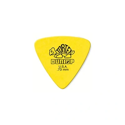 Afbeelding van Dunlop Tortex Triangle plektrums 0,73 6er Set, geel Plectrum set