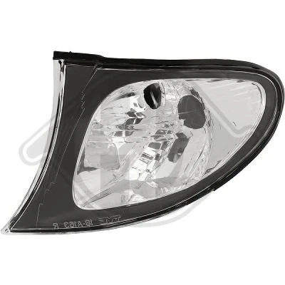 Afbeelding van DIEDERICHS 1215073 Knipperlichten Zwart, Wit Links Met lamphouder BMW: 3 Saloon, Touring