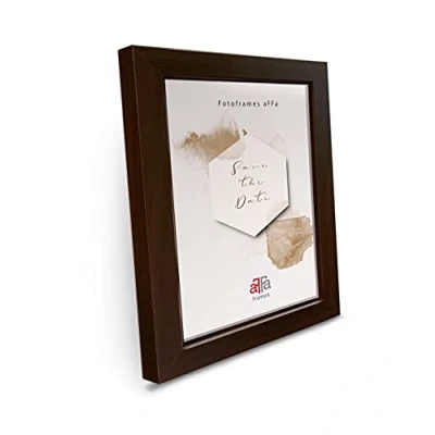 Afbeelding van aFFa frames, Hekla Fotolijst 18 x 24 cm, rechthoekig, van onderhoudsvriendelijk MDF met acrylglasfront wengé