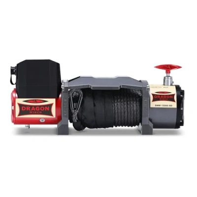 Afbeelding van Dragon Winch Maverick Elektrische lier 12 V 13.000 lbs / 5897 kg, met 20 m synthetische kabel voor sleepwagens en stadsvoertuigen Draadloze afstandsbediening + lieraccessoires IP67 waterdicht