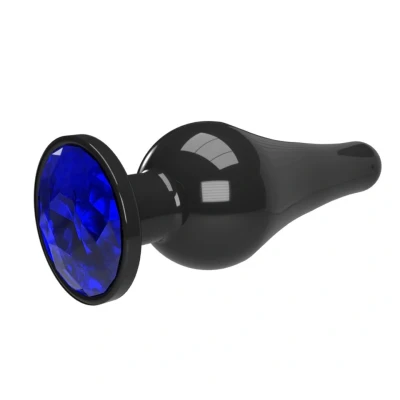 Afbeelding van Jewellery Buttplug met Siersteen Blauw