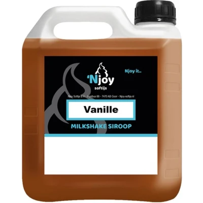 Afbeelding van Njoy Milkshake Siroop Vanille (2 liter)