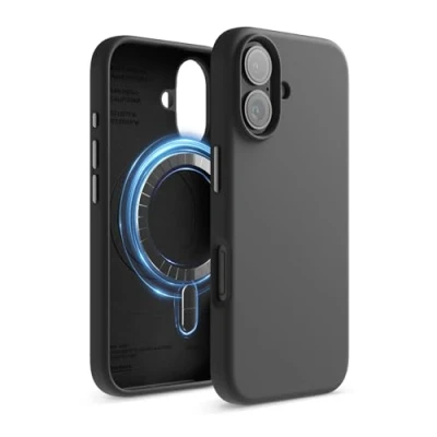 Afbeelding van elago Magnetische siliconen beschermhoes compatibel met iPhone 16 Case 6,1 inch, alle MagSafe accessoires Ingebouwde magneten, zachte handgreep, schokbestendig