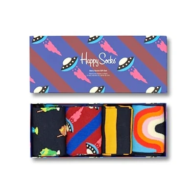 Afbeelding van Happy Socks 4PACK Geschenk BOX Sokken, Maat: 36 40, Mehrfarbig