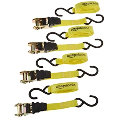 Image de Amazon Basics Lot de 4 sangles à cliquet