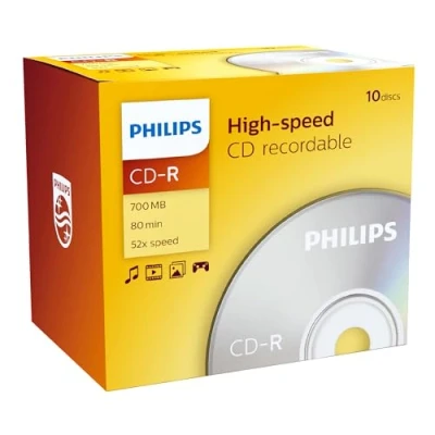 Afbeelding van Philips CD R 80Min 700MB Speed 52x Jewelcase 10 stuks