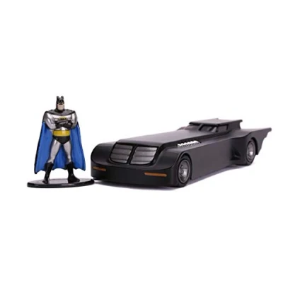 Afbeelding van Jada Animated Series Batmobil, Die cast, met Batman figuur, schaal 1:32, zwart, 253213004, Eén maat