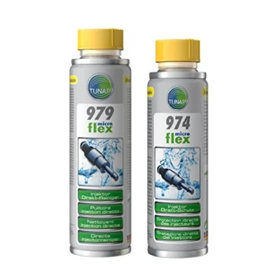 Afbeelding van Praktische set, TUNAP Microflex 979 benzine injectorreiniger 300 ml + 974 directe bescherming voor injectoren