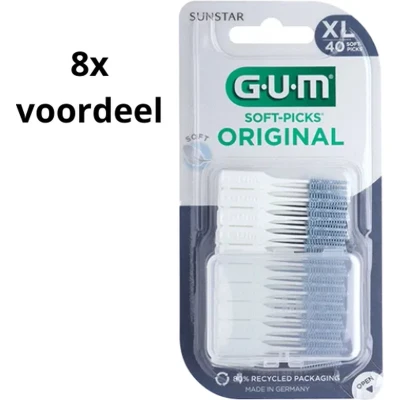 Afbeelding van 8x GUM Soft Picks Original X Large 40 stuks