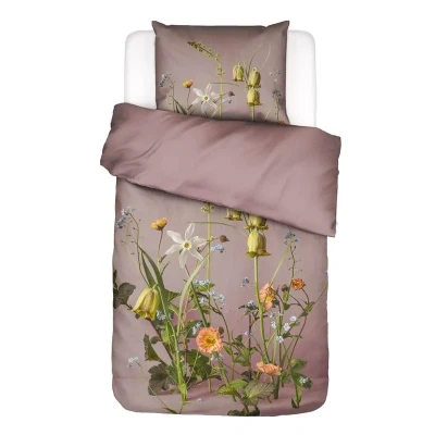 Afbeelding van ESSENZA Ficaria Dekbedovertrek Woodrose Eenpersoons 140x200/220 cm