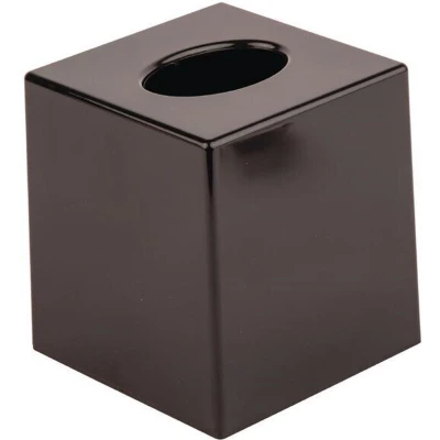 Afbeelding van Zwarte vierkante tissue box