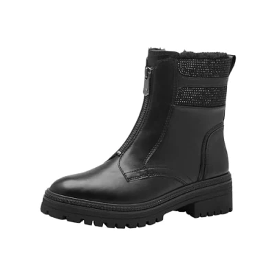 Afbeelding van Marco Tozzi Snowboots, Dames, Maat: 42, Black comb Textiel/ synthetisch