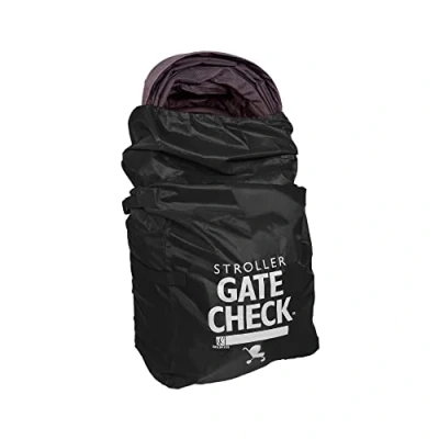 Afbeelding van J.L. Childress Gate Check Tas voor standaard en dubbele kinderwagen reistas kinderwagen, zwart